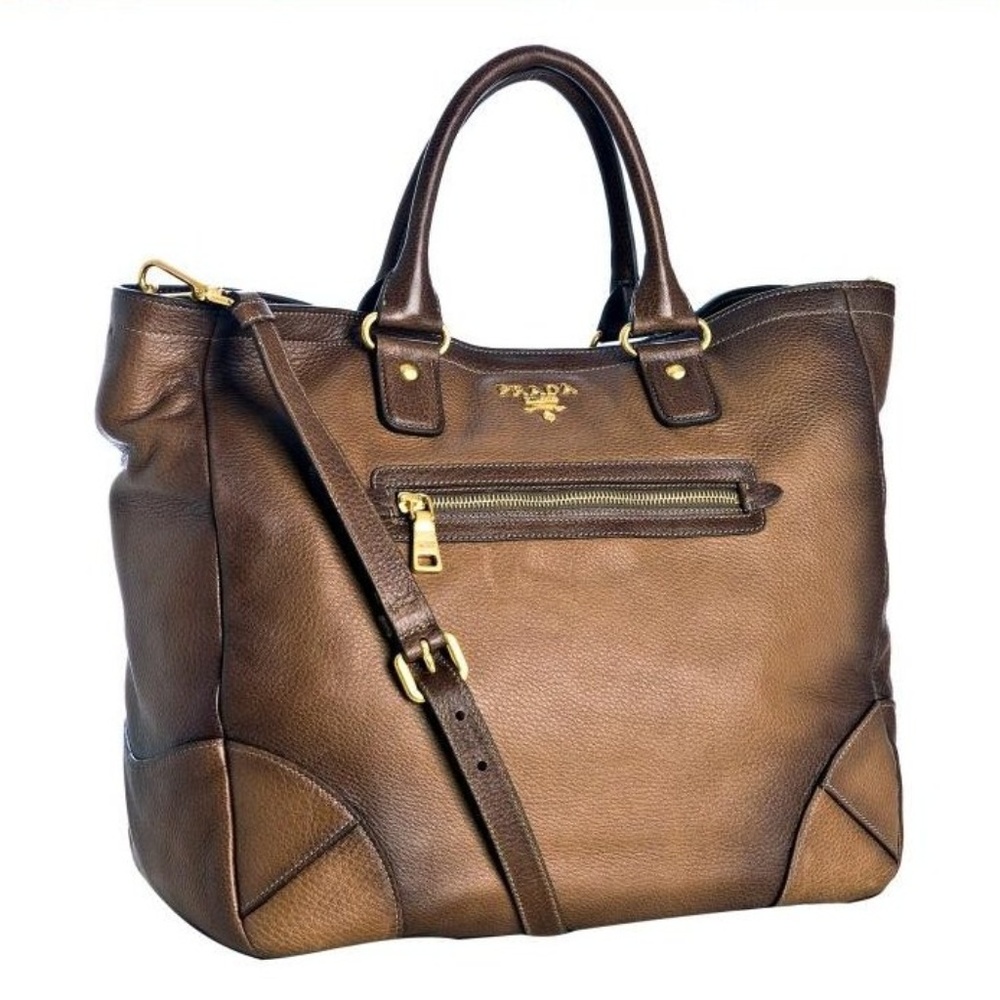 Prada Antik Deerskin (Cervo) Camel Brown